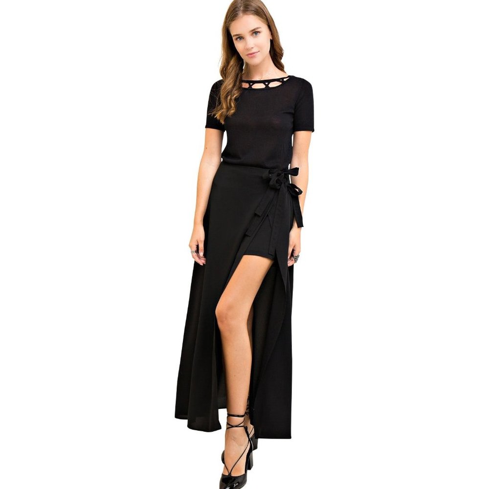 Entro Maxi Skort, Black